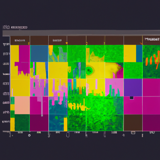 מפת חום צבעונית המציגה אינטראקציה של משתמשים באתר